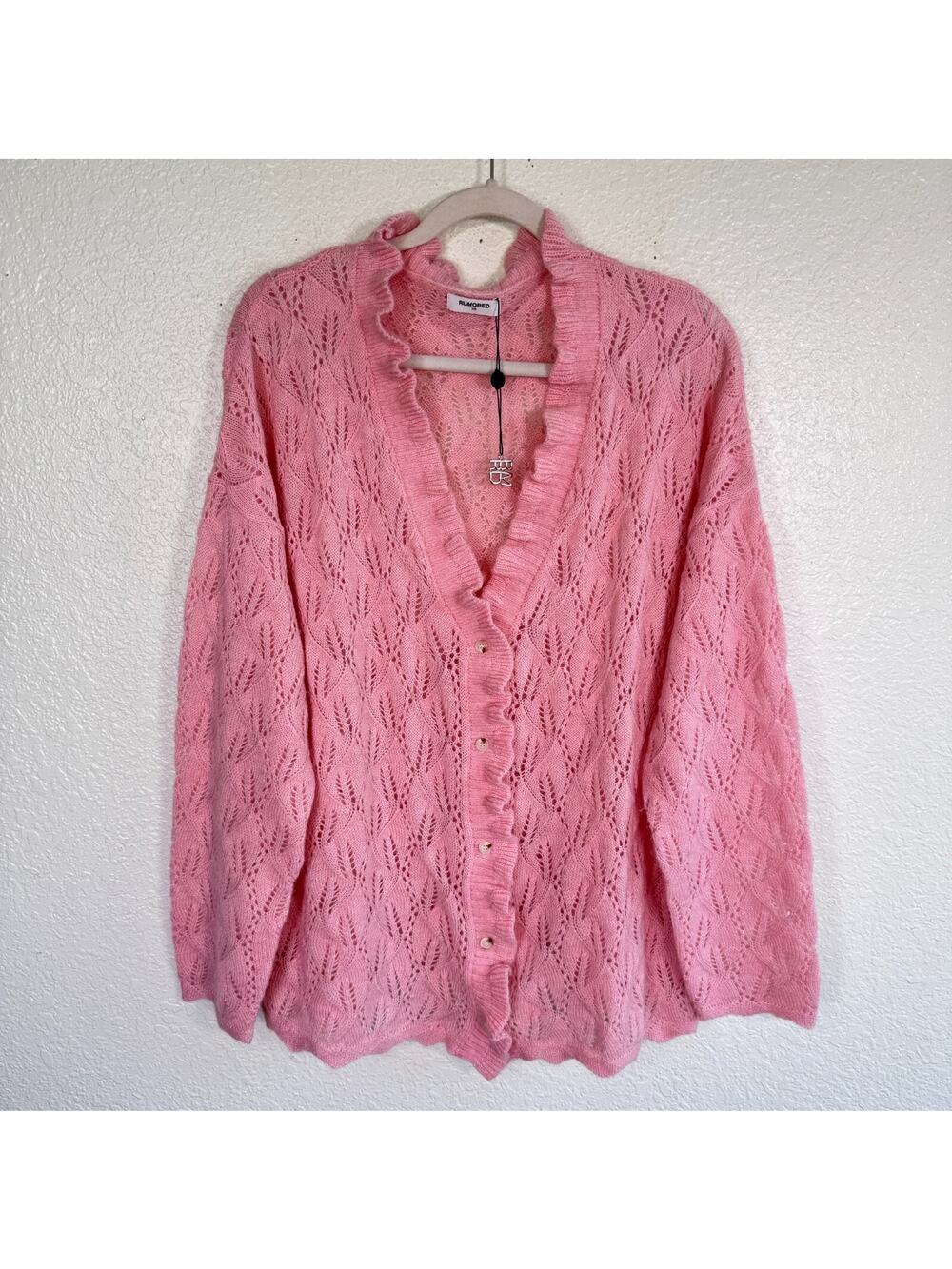 Rumored Cardigan Womens XS Carmel By The Sea Soft Lightweight Knit Boho Chic NEW